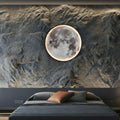 Applique murale LED en forme de pleine lune, éclairage lunaire doux et atmosphérique