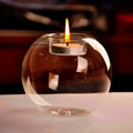 Bougeoir en verre de cristal décoration élégante table et mariage — Déco Dorée