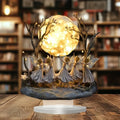 Groupe de fées dansant sous la lune ornement décoratif salon — Déco Dorée