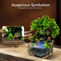 Fontaine zen bureau, LED allumée ambiance