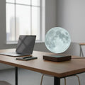 Lampe lune flottante, détail base magnétique